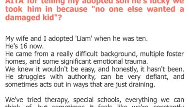 Photo of AITA for telling my adopted son he’s lucky we took him in because “no one else wanted a damaged kid”?