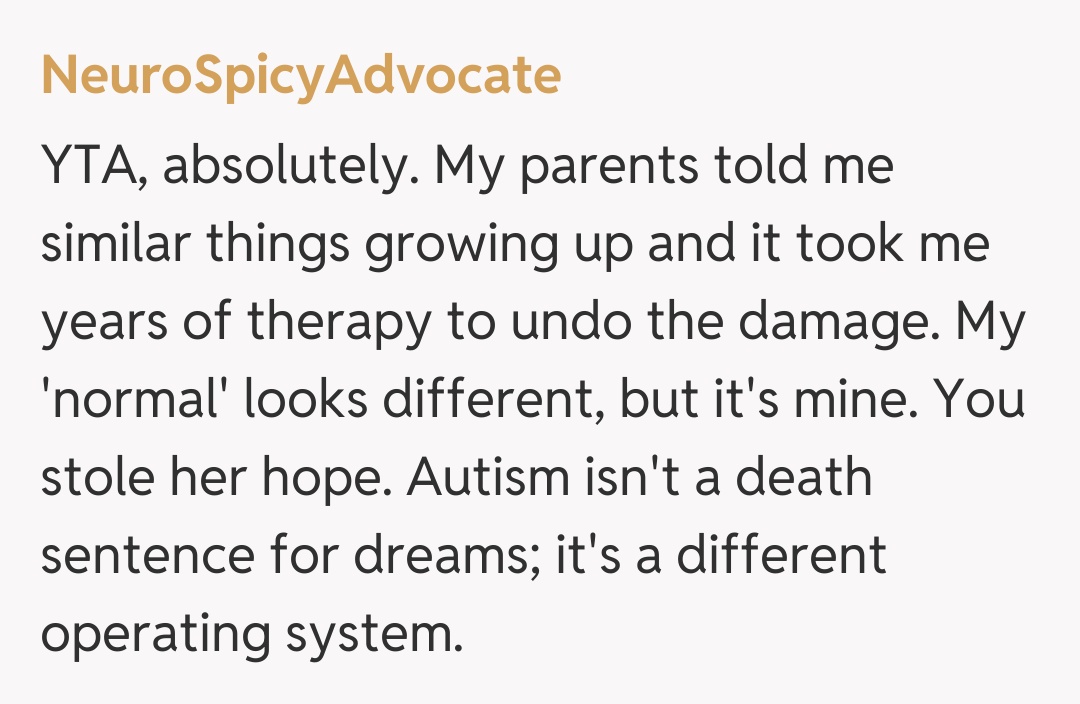 Comentariu de la NeuroSpicyAdvocate