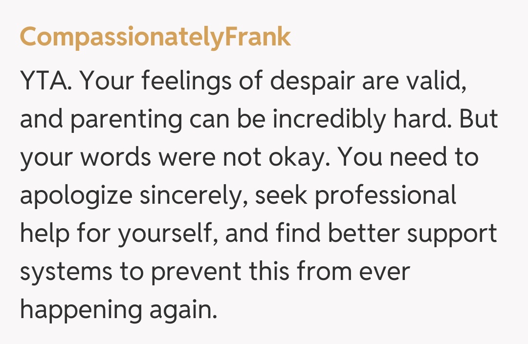 Comentariu de la CompassionatelyFrank