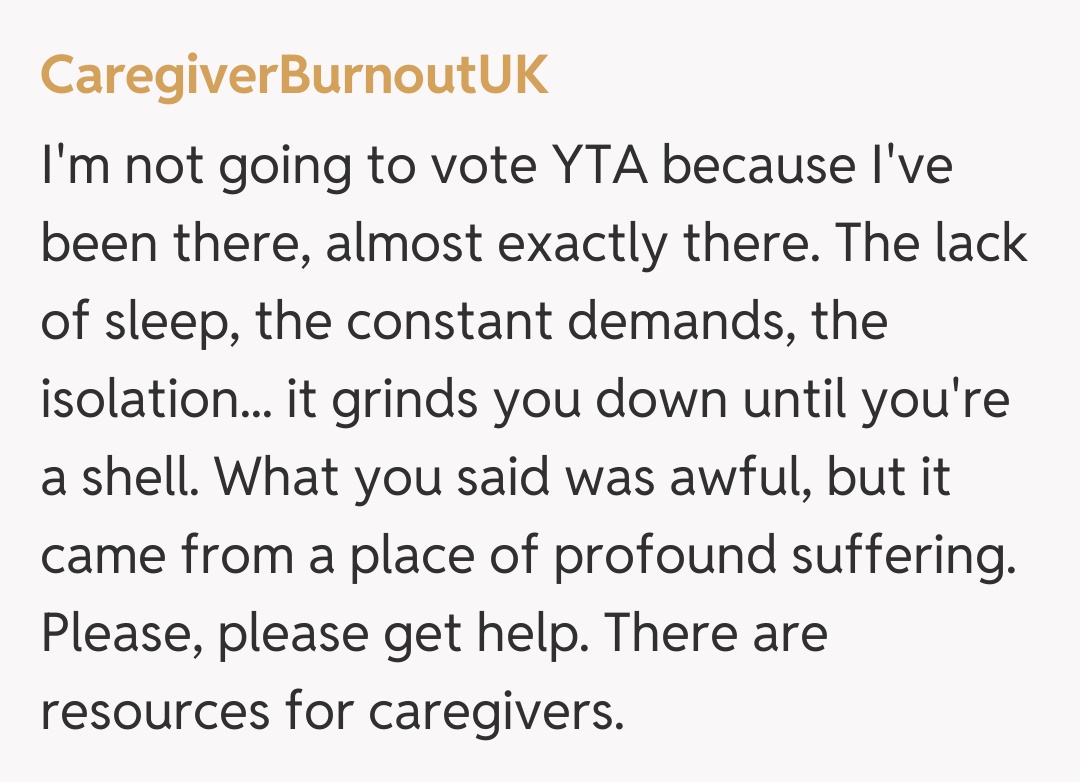 Comentariu de la CaregiverBurnoutUK