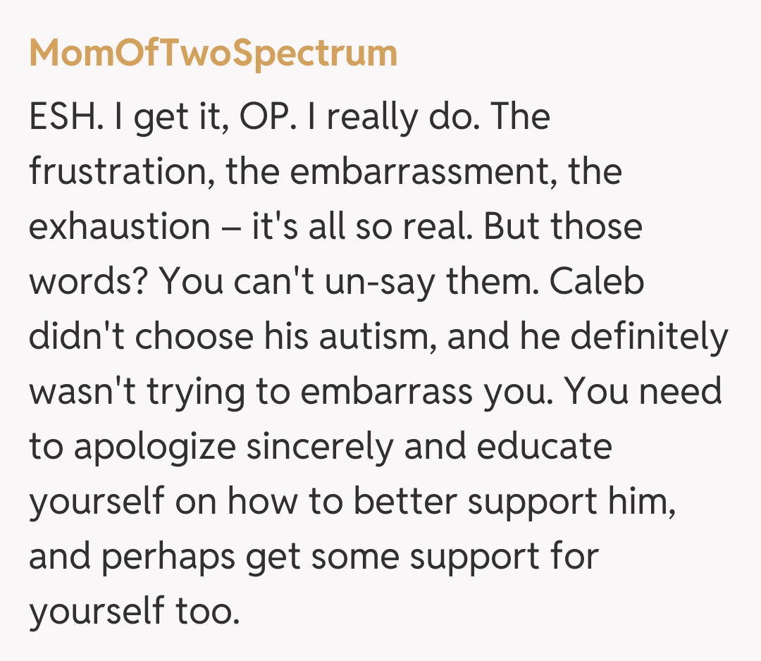 Comentariu de la MomOfTwoSpectrum