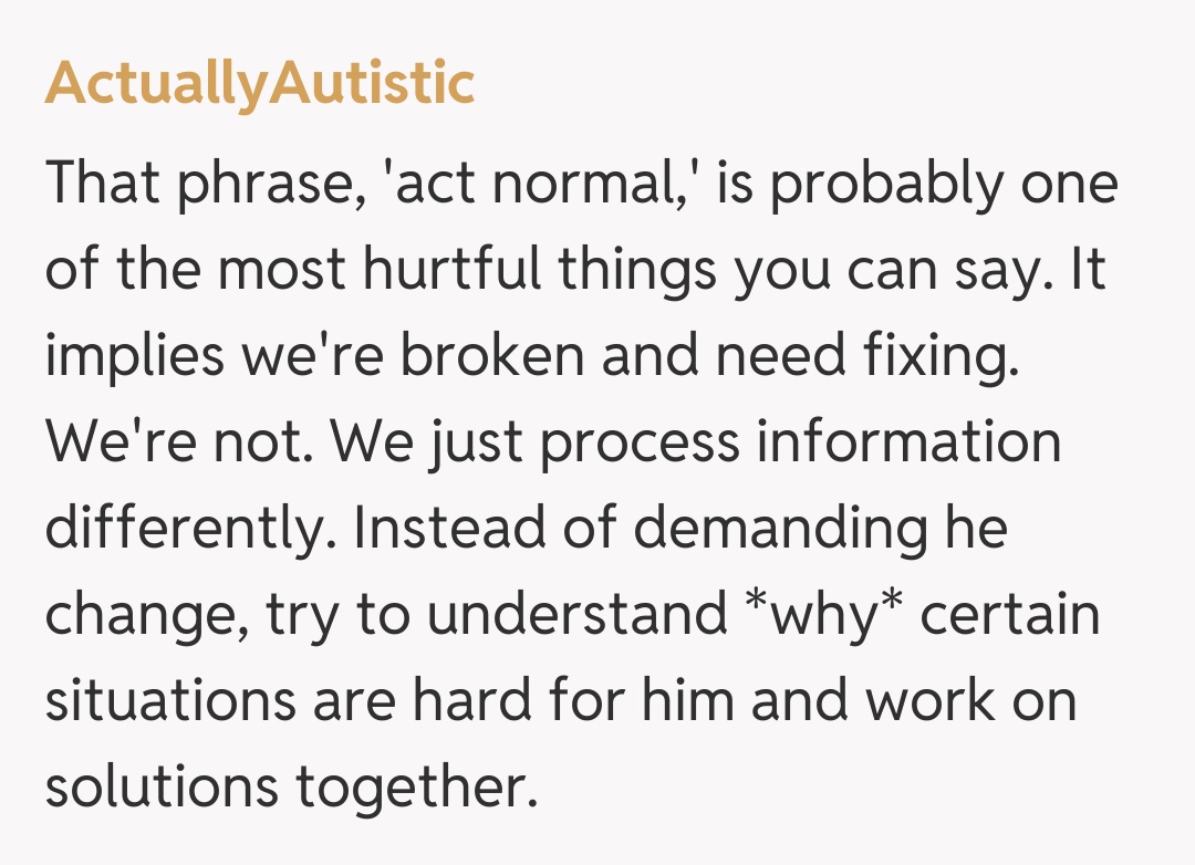 Comentariu de la ActuallyAutistic