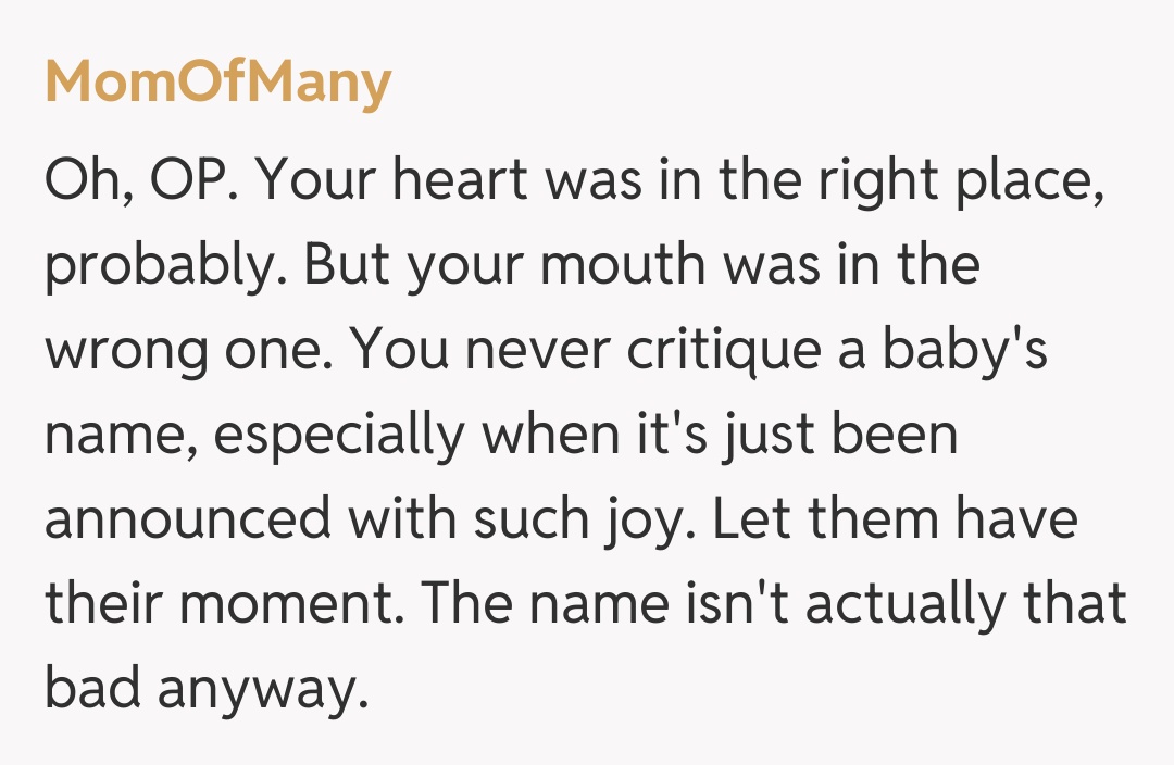 Comentariu de la MomOfMany