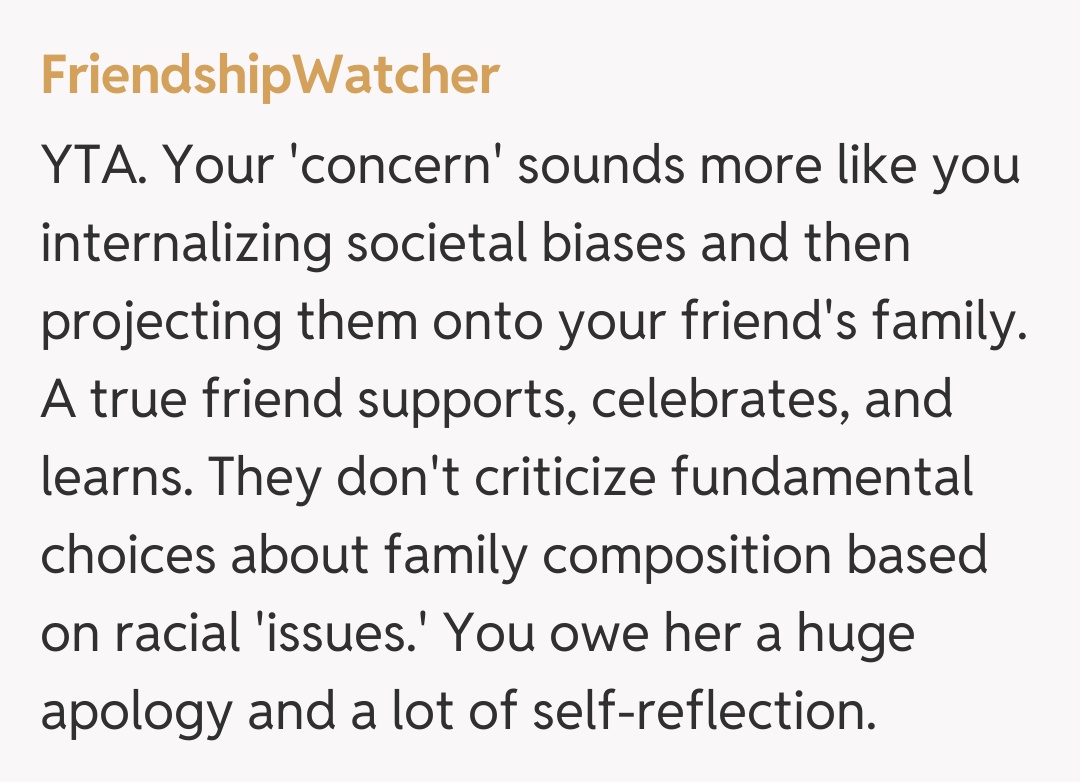 Comentariu de la FriendshipWatcher