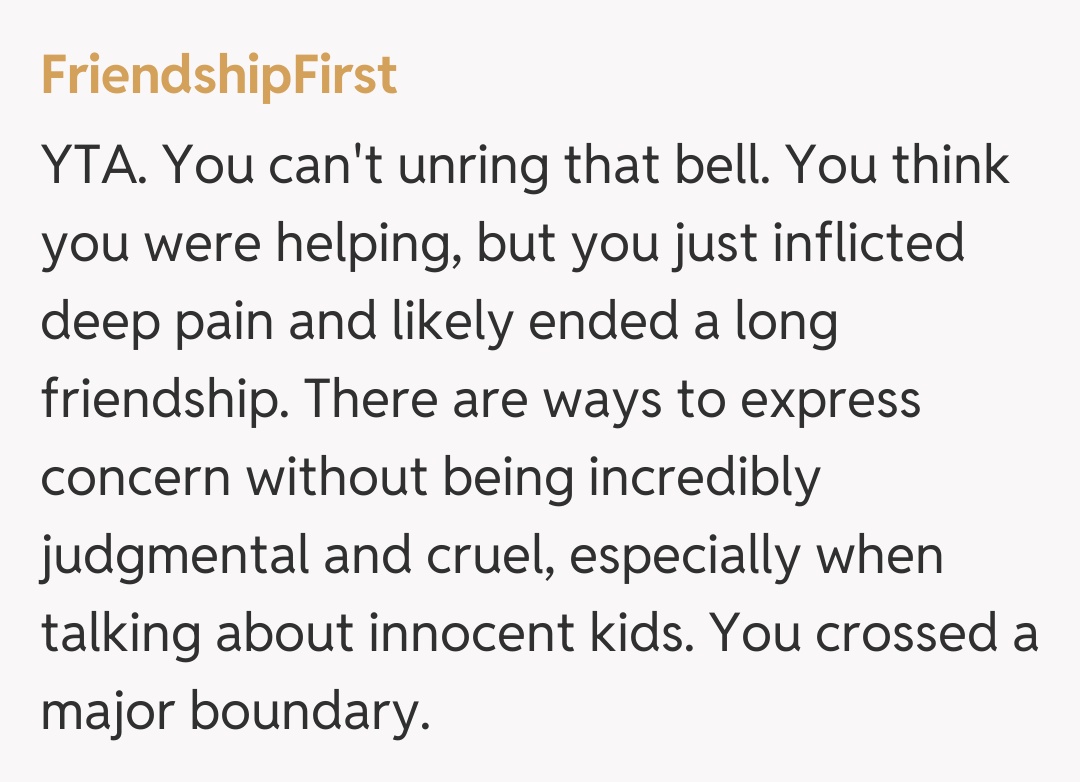 Comentariu de la FriendshipFirst