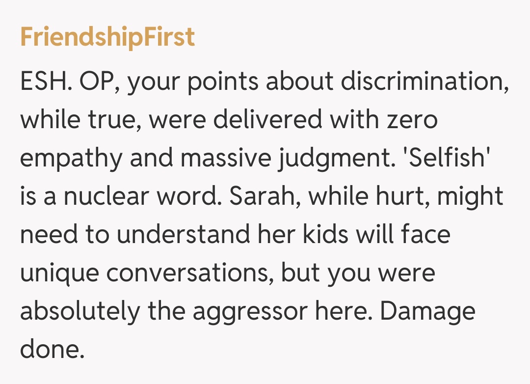 Comentariu de la FriendshipFirst