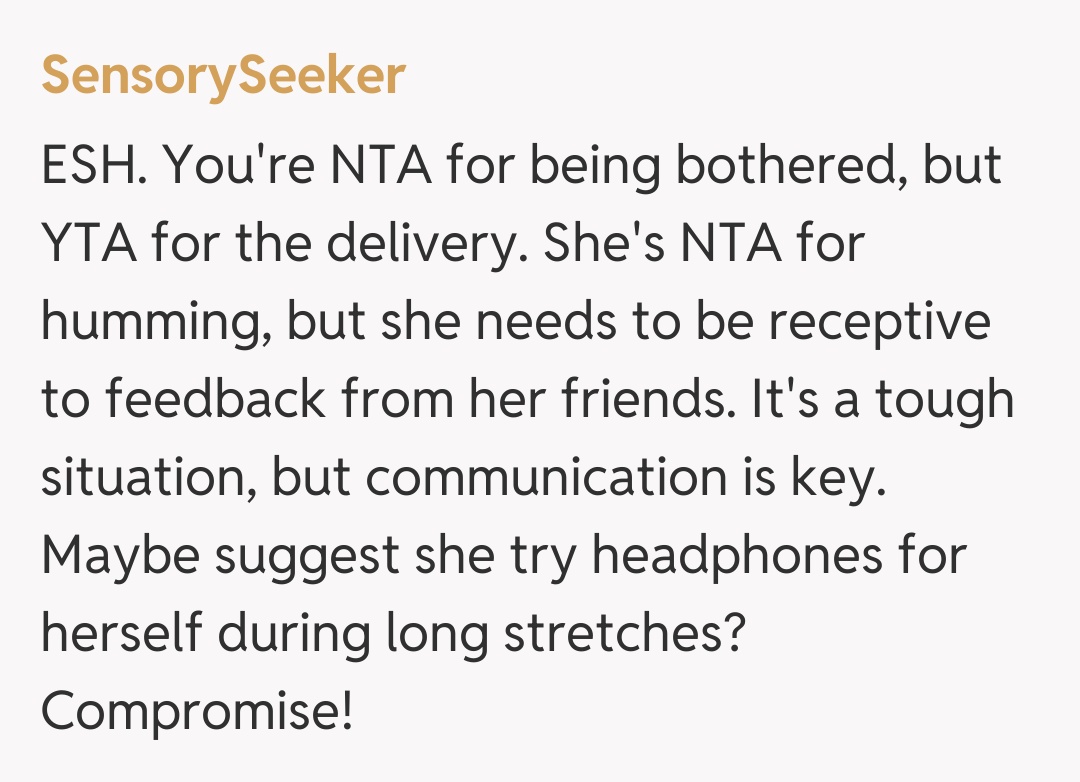 Comentariu de la SensorySeeker