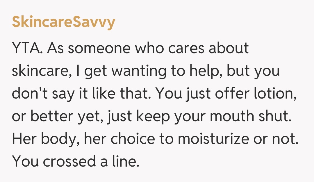 Comentariu de la SkincareSavvy