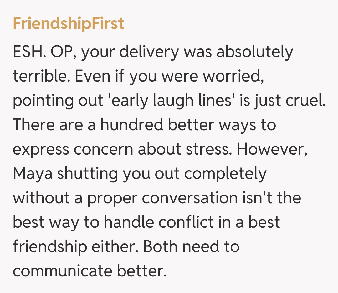 Comentariu de la FriendshipFirst