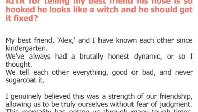 Photo of AITA for telling my best friend his nose is so hooked he looks like a witch and he should get it fixed?