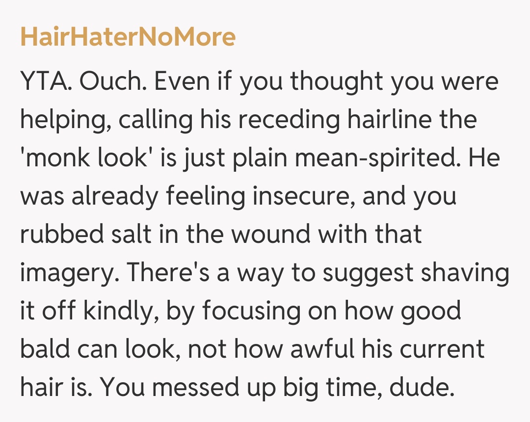 Comentariu de la HairHaterNoMore