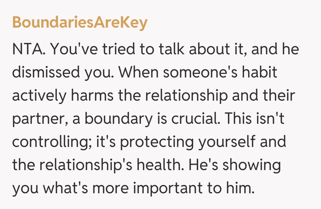 Comentariu de la BoundariesAreKey