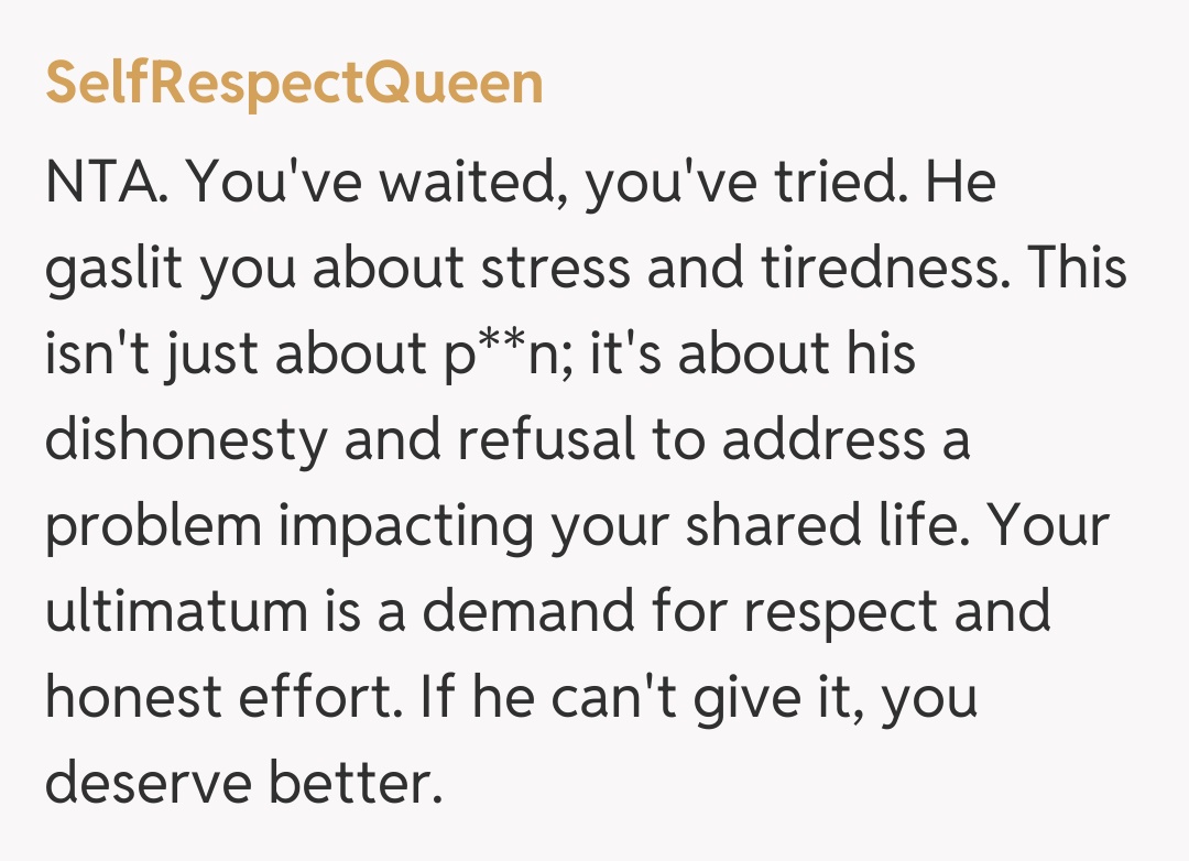 Comentariu de la SelfRespectQueen