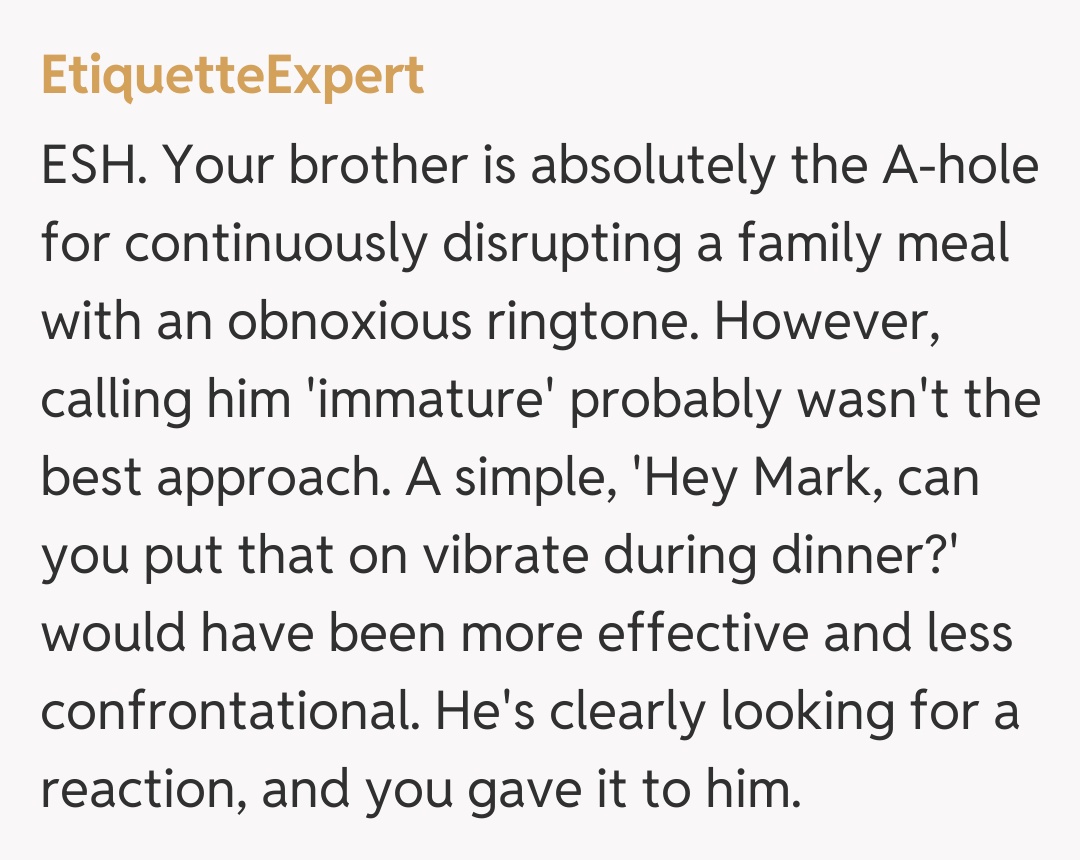 Comentariu de la EtiquetteExpert