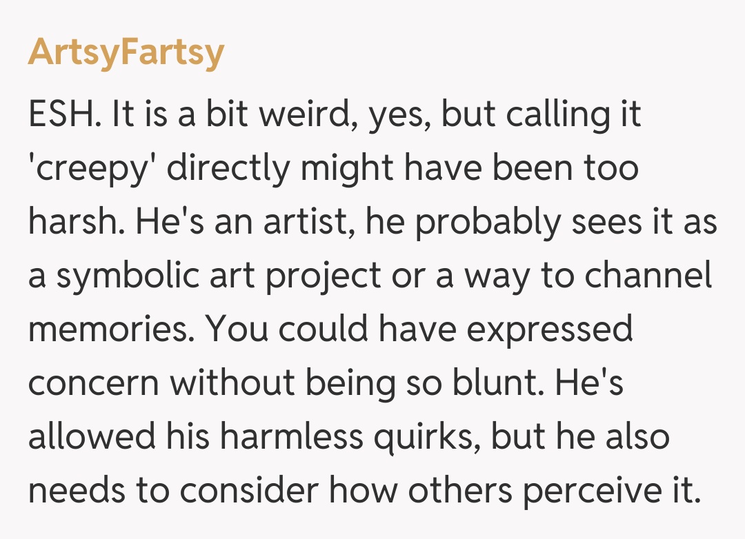 Comentariu de la ArtsyFartsy