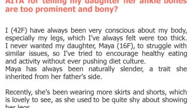 Photo of AITA for telling my daughter her ankle bones are too prominent and bony?