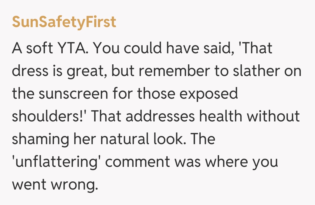 Comentariu de la SunSafetyFirst