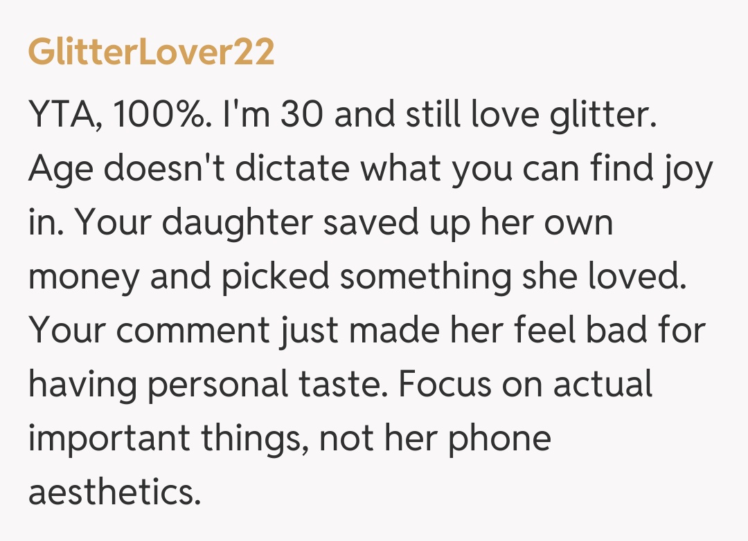 Comentariu de la GlitterLover22