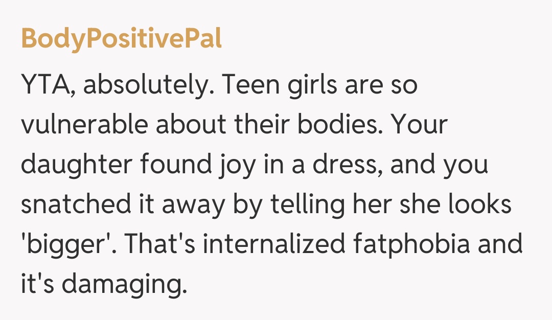 Comentariu de la BodyPositivePal