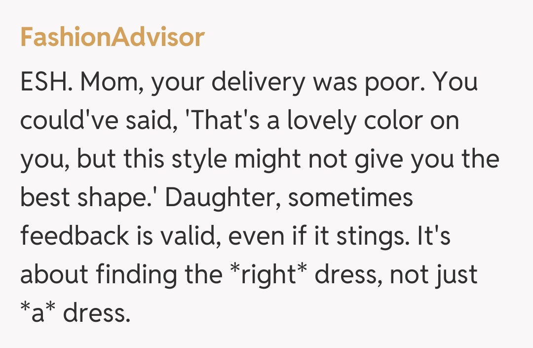 Comentariu de la FashionAdvisor