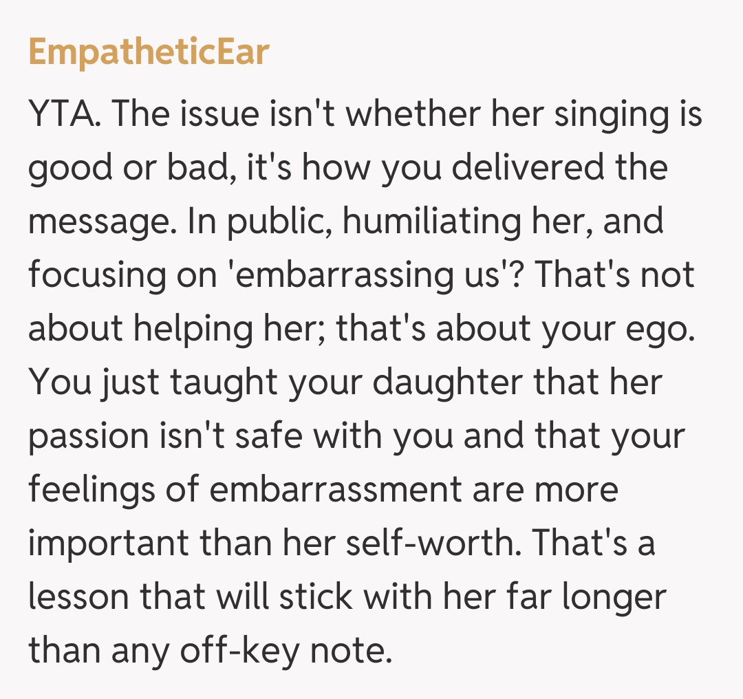 Comentariu de la EmpatheticEar