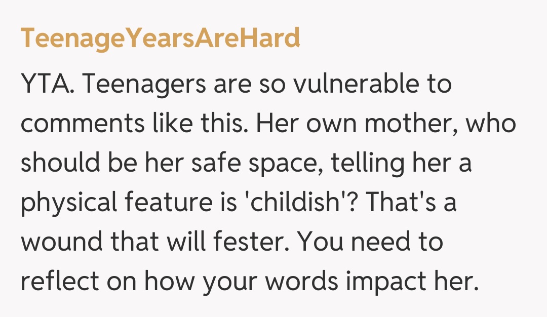 Comentariu de la TeenageYearsAreHard