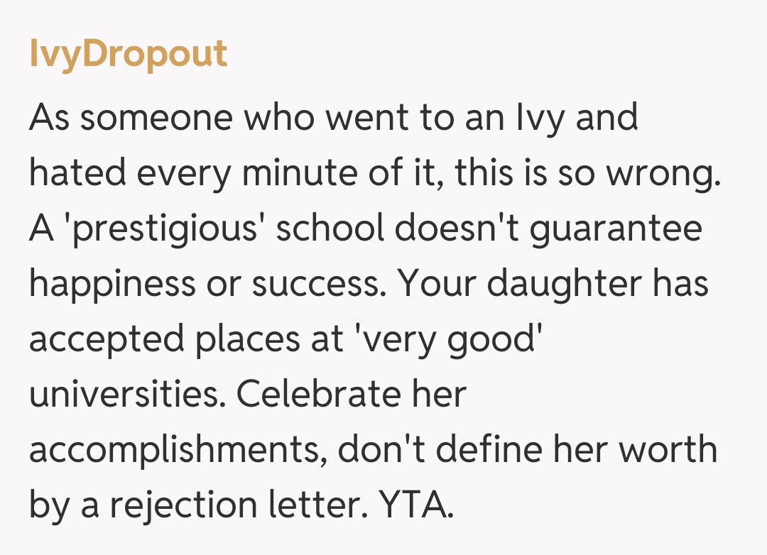 Comentariu de la IvyDropout