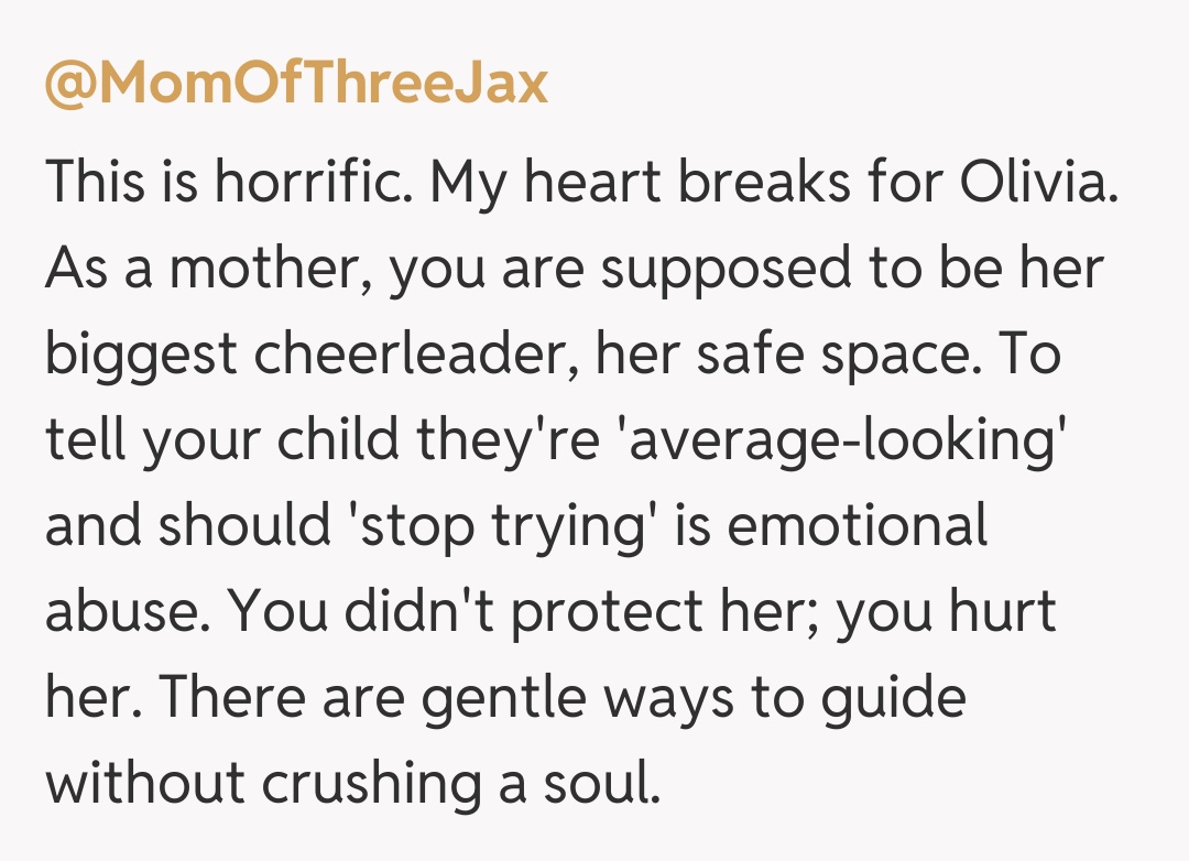 Comentariu de la @MomOfThreeJax