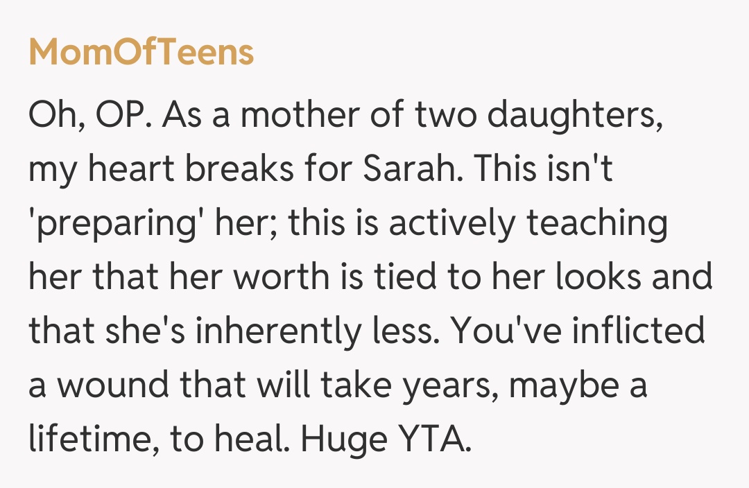 Comentariu de la MomOfTeens