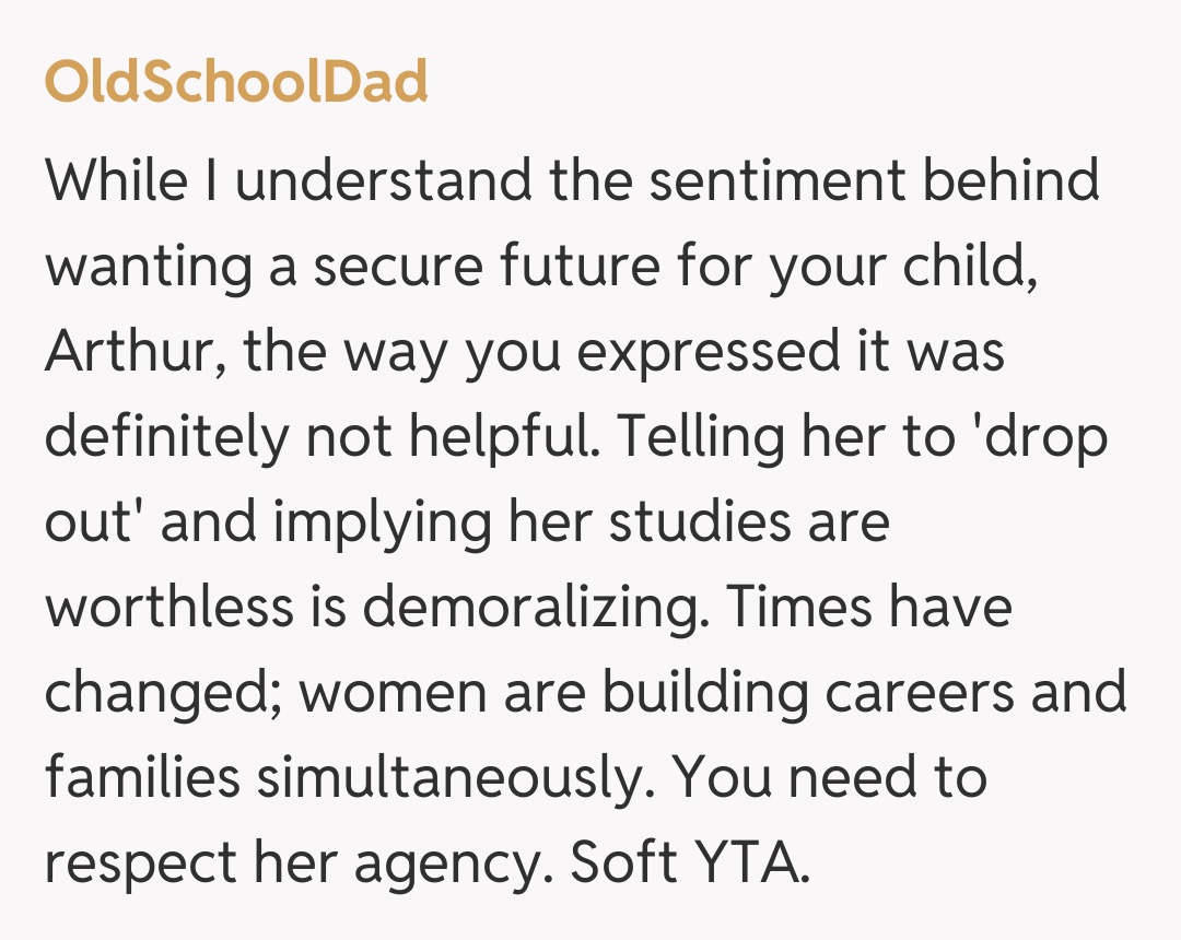 Comentariu de la OldSchoolDad