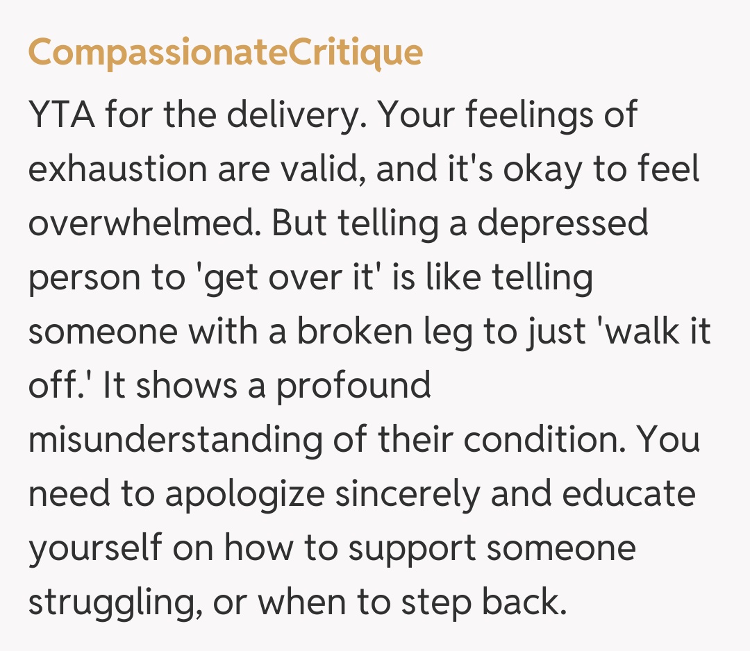 Comentariu de la CompassionateCritique