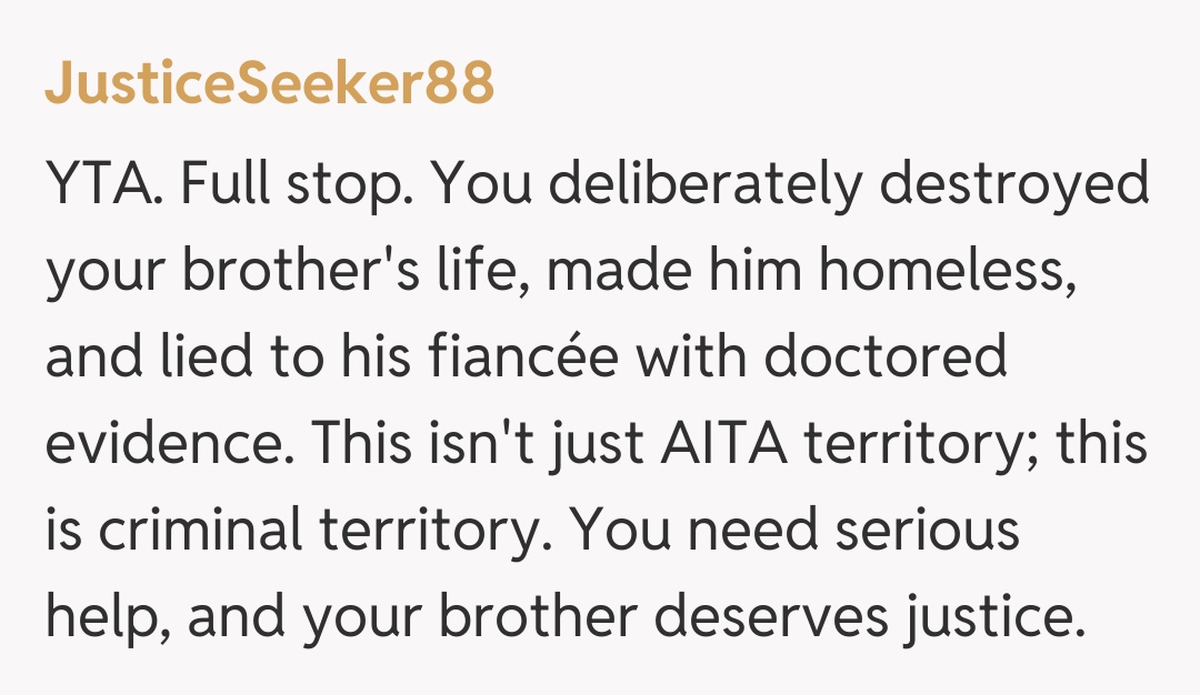 Comentariu de la JusticeSeeker88