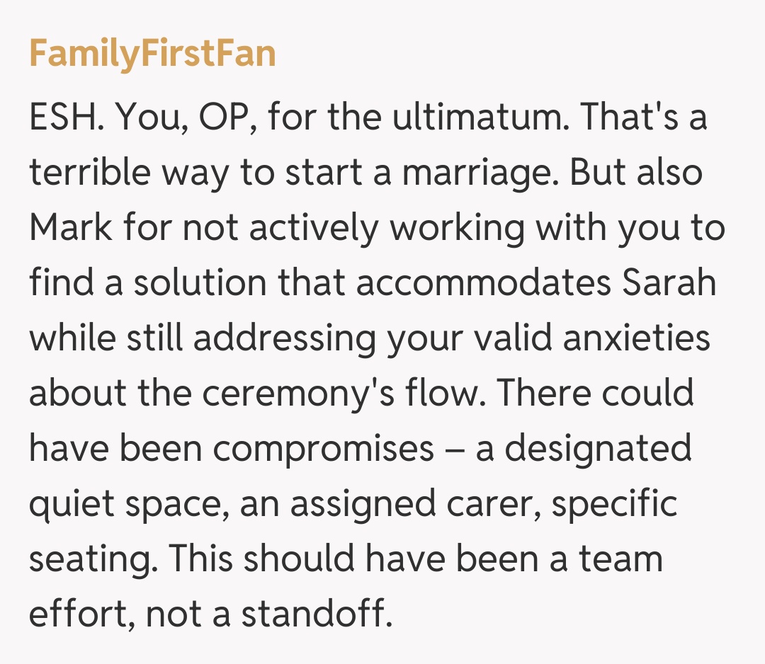 Comentariu de la FamilyFirstFan