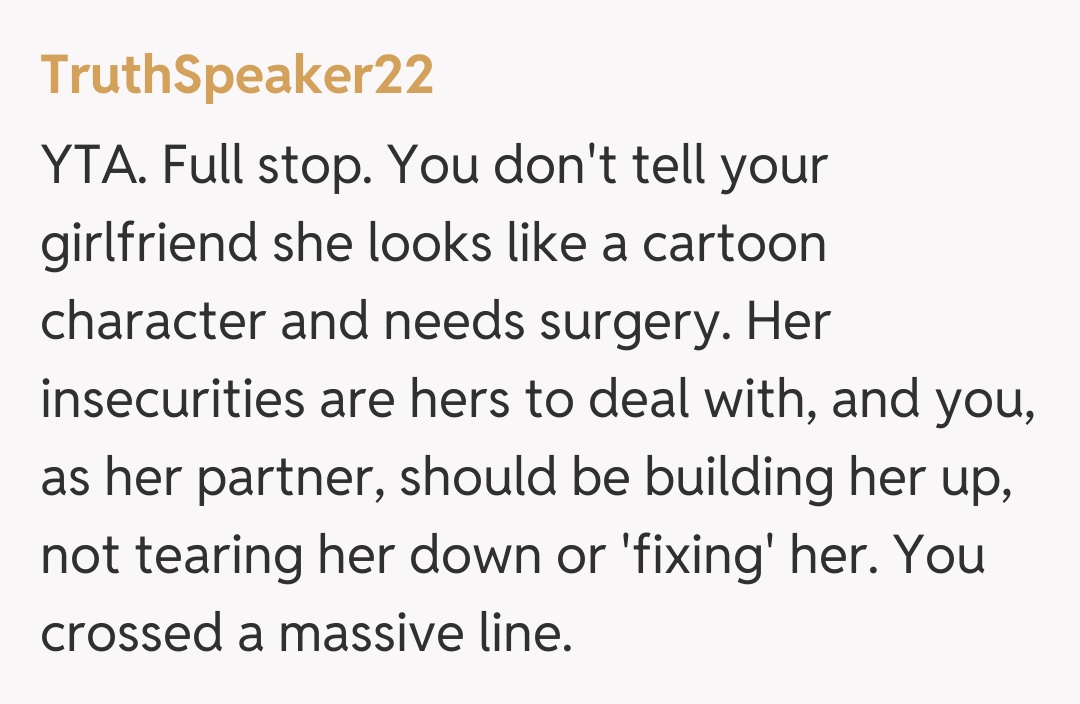 Comentariu de la TruthSpeaker22