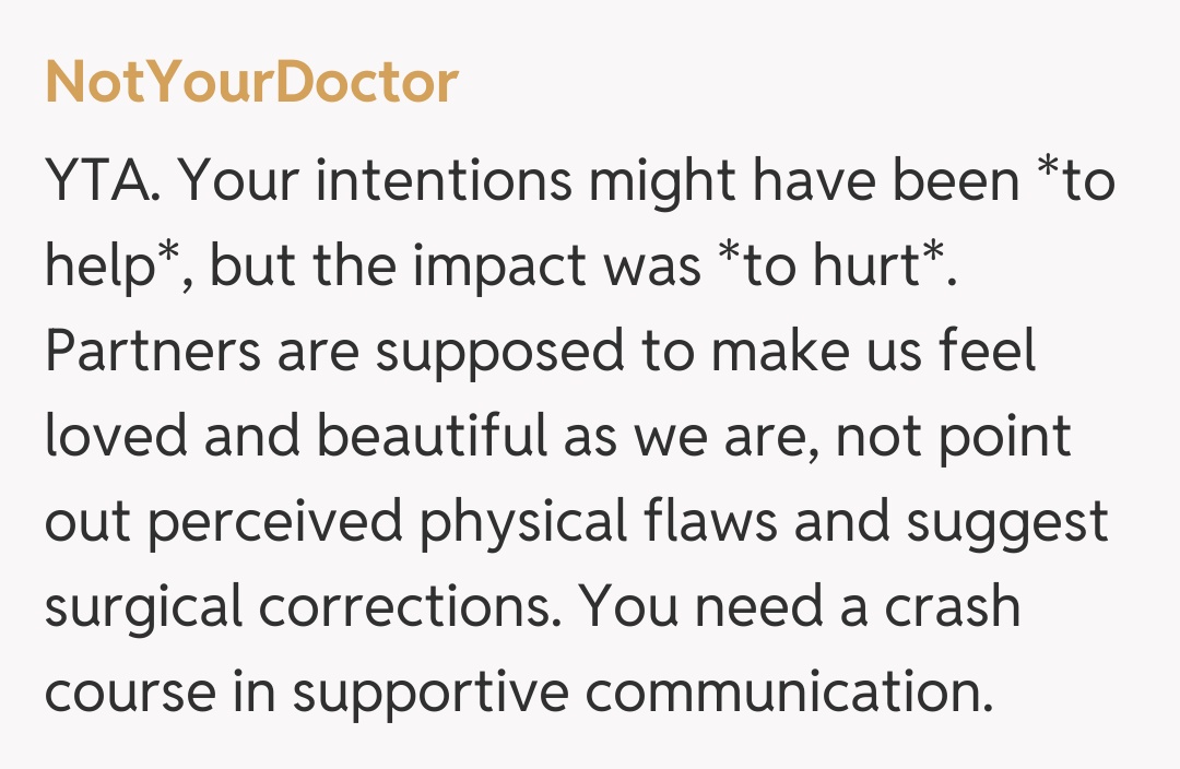 Comentariu de la NotYourDoctor