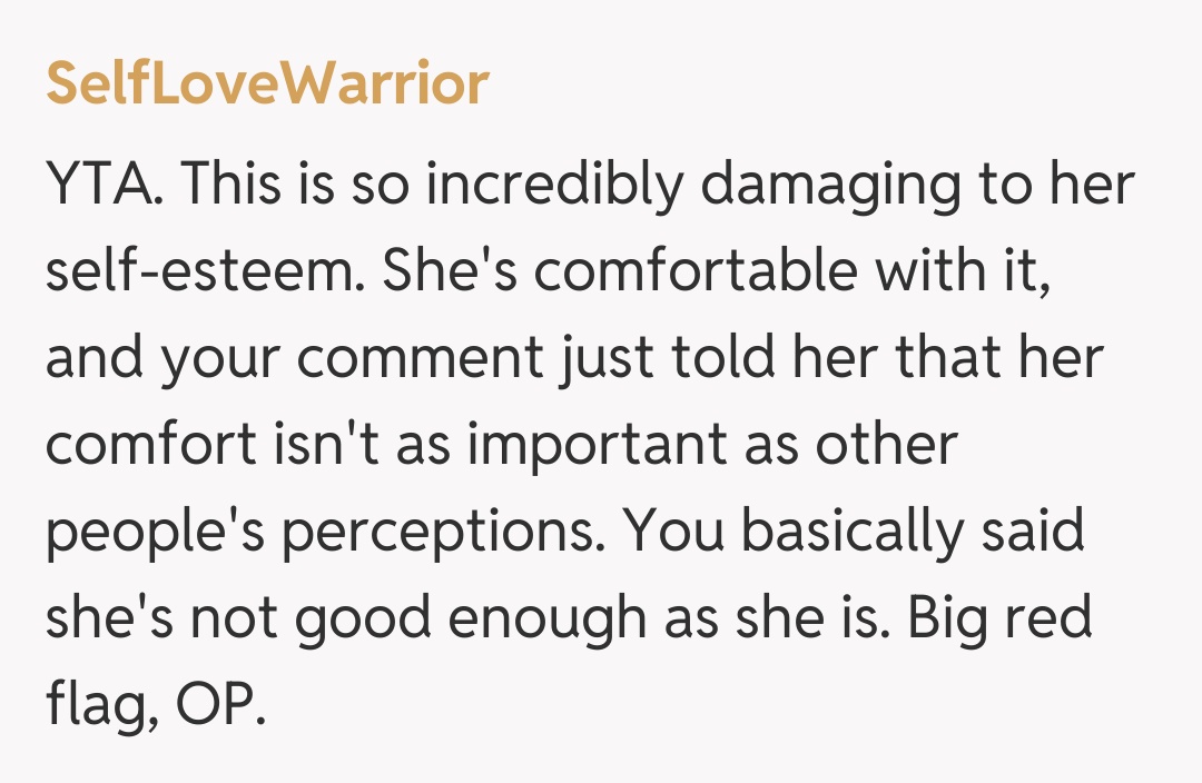 Comentariu de la SelfLoveWarrior