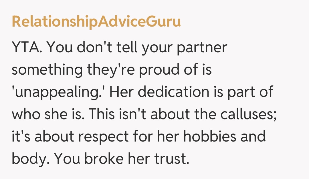 Comentariu de la RelationshipAdviceGuru