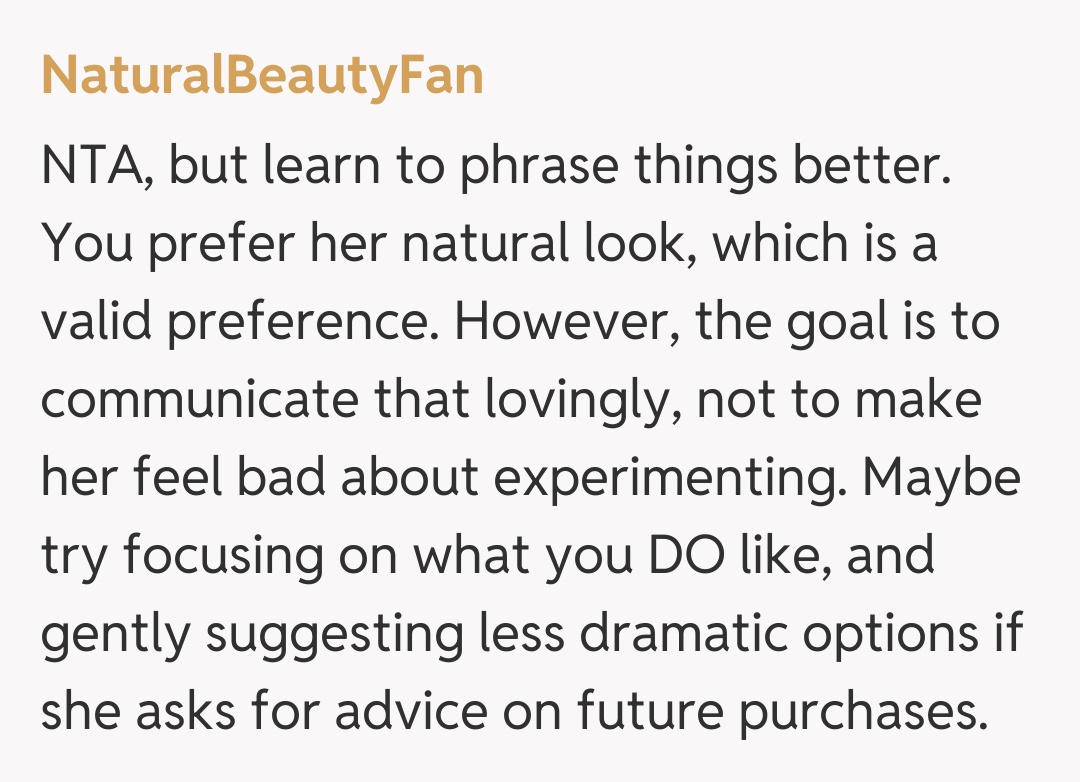 Comentariu de la NaturalBeautyFan
