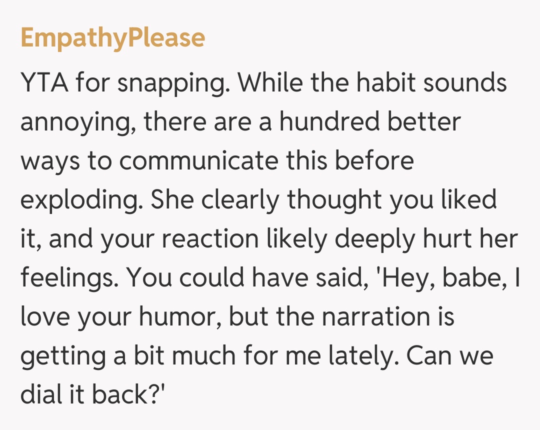 Comentariu de la EmpathyPlease