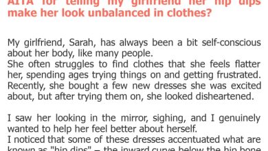 Photo of AITA for telling my girlfriend her hip dips make her look unbalanced in clothes?