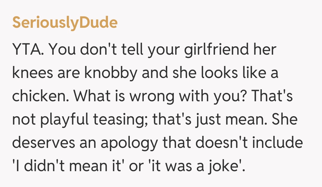 Comentariu de la SeriouslyDude