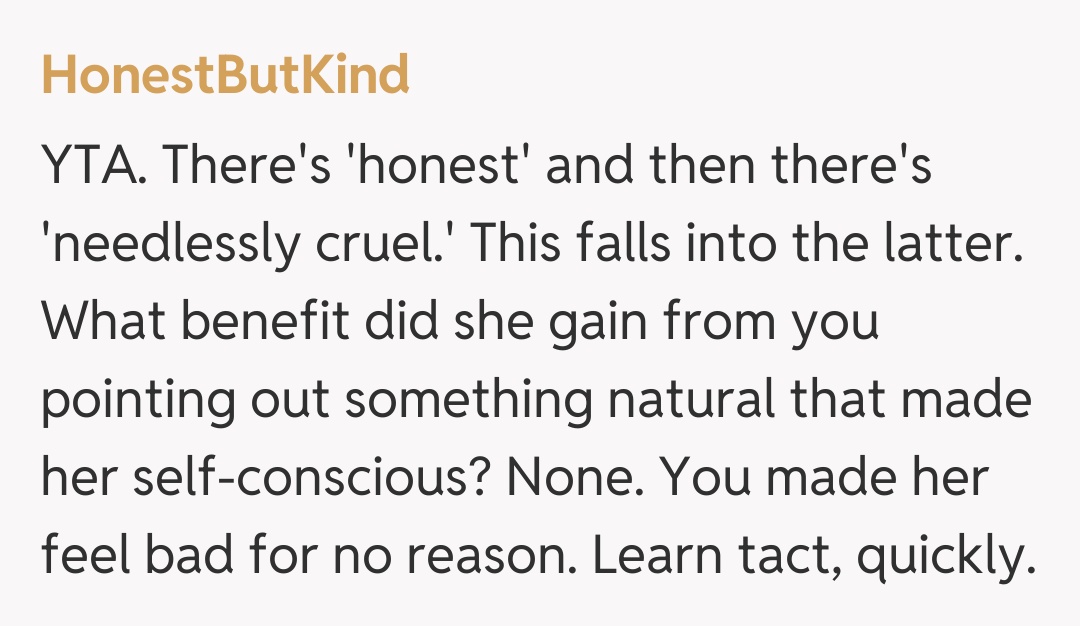 Comentariu de la HonestButKind