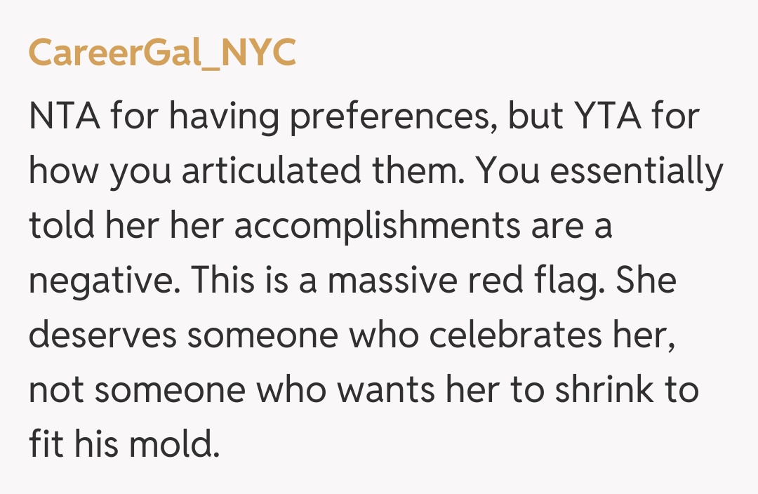 Comentariu de la CareerGal_NYC