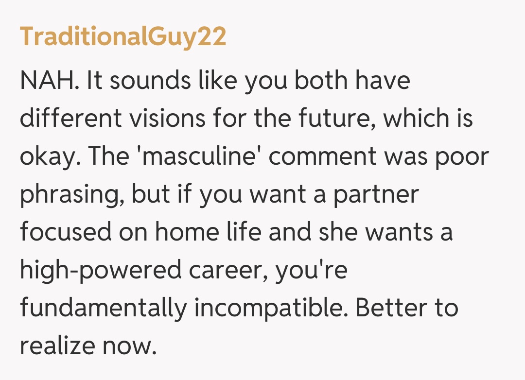 Comentariu de la TraditionalGuy22