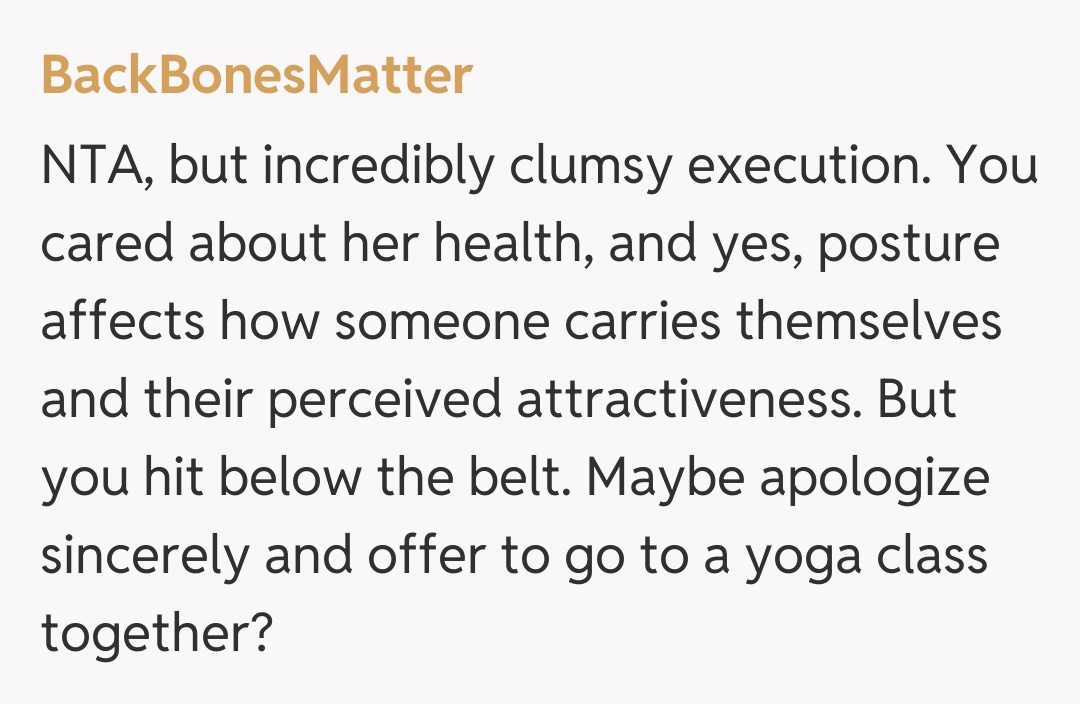 Comentariu de la BackBonesMatter