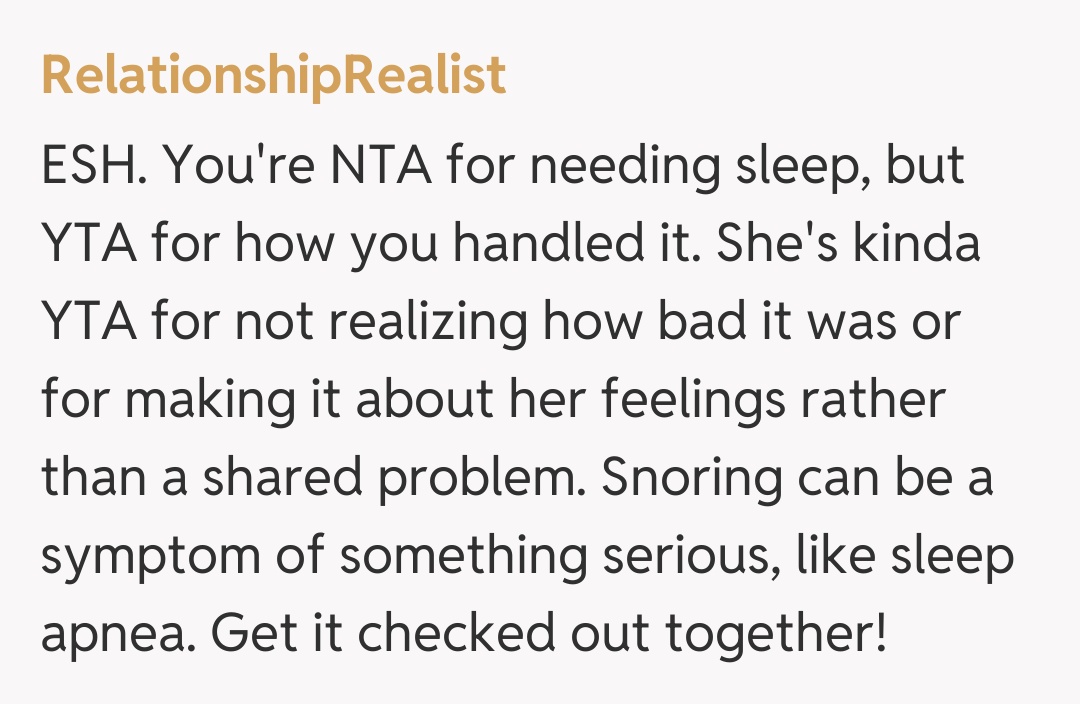 Comentariu de la RelationshipRealist