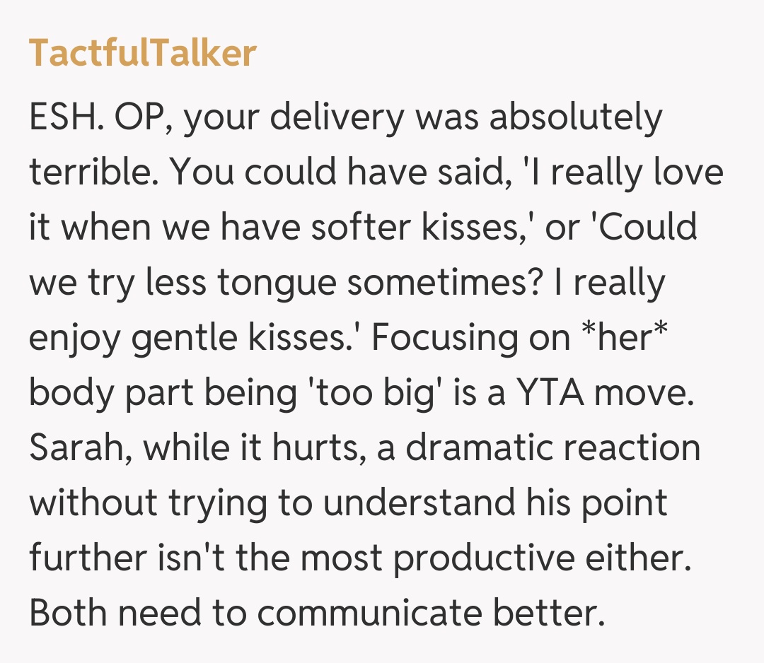 Comentariu de la TactfulTalker