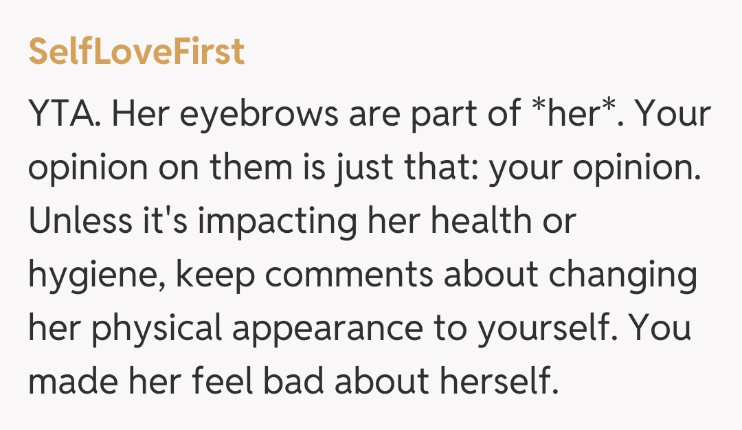 Comentariu de la SelfLoveFirst