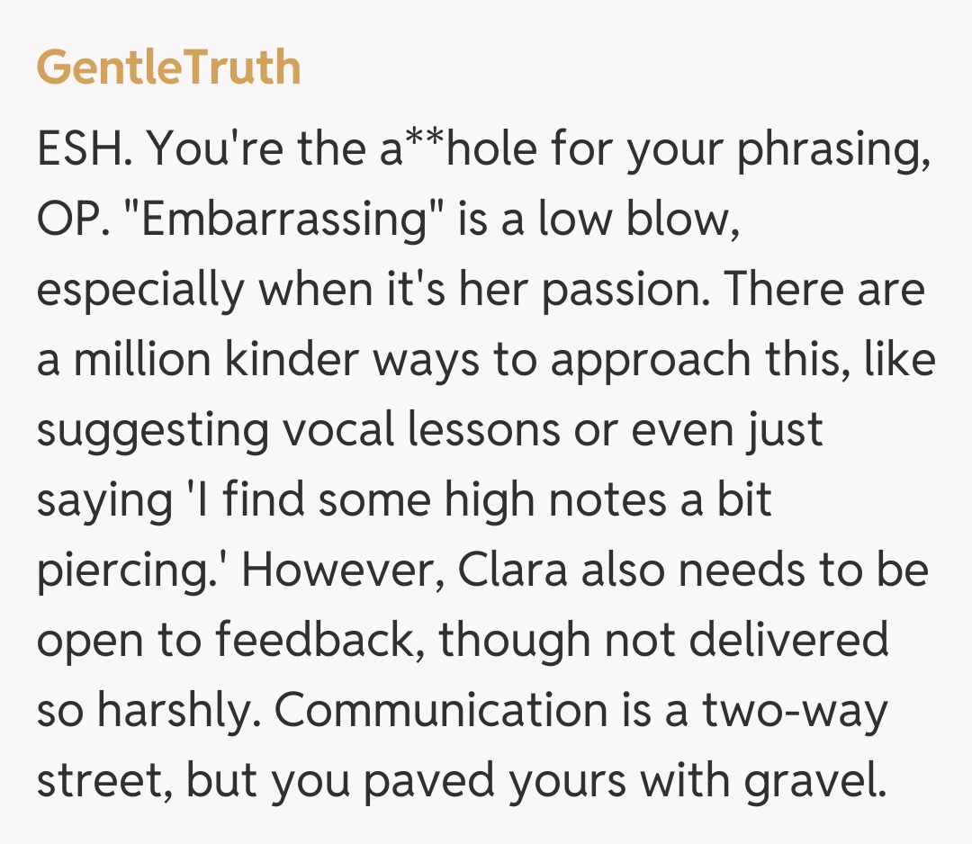 Comentariu de la GentleTruth