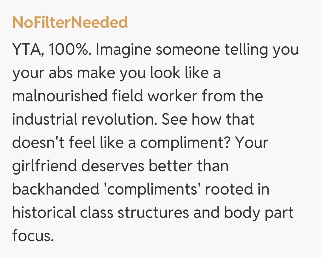 Comentariu de la NoFilterNeeded